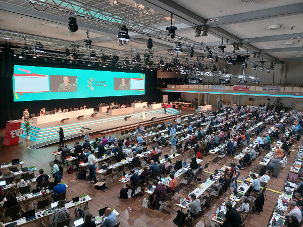 Blick auf den Kongress GEW 2025 in Berlin